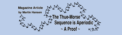 The Thue-Morse Sequence is Aperiodic: A Proof